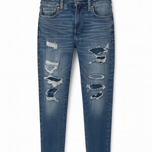 American Eagle Distressed Slim Jeans Men’s 30x34 Blue Flex Denim